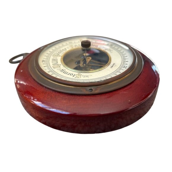 Antique Barometer West Germany Weather Brass Dial SWIFT Stormy Rain Fair V. Dry - Picture 3 of 13